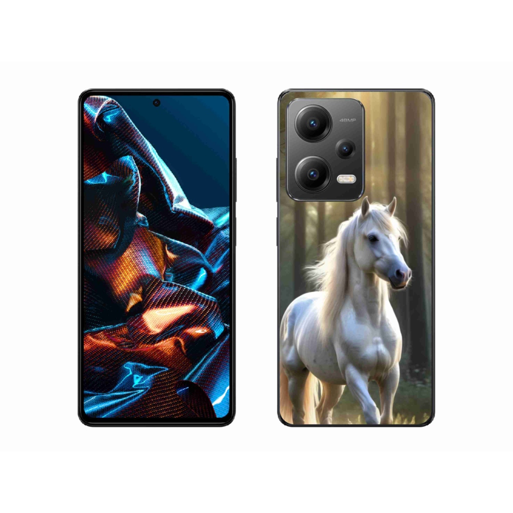 Gélový kryt mmCase na Xiaomi Redmi Note 12 Pro 5G - biely kôň 3
