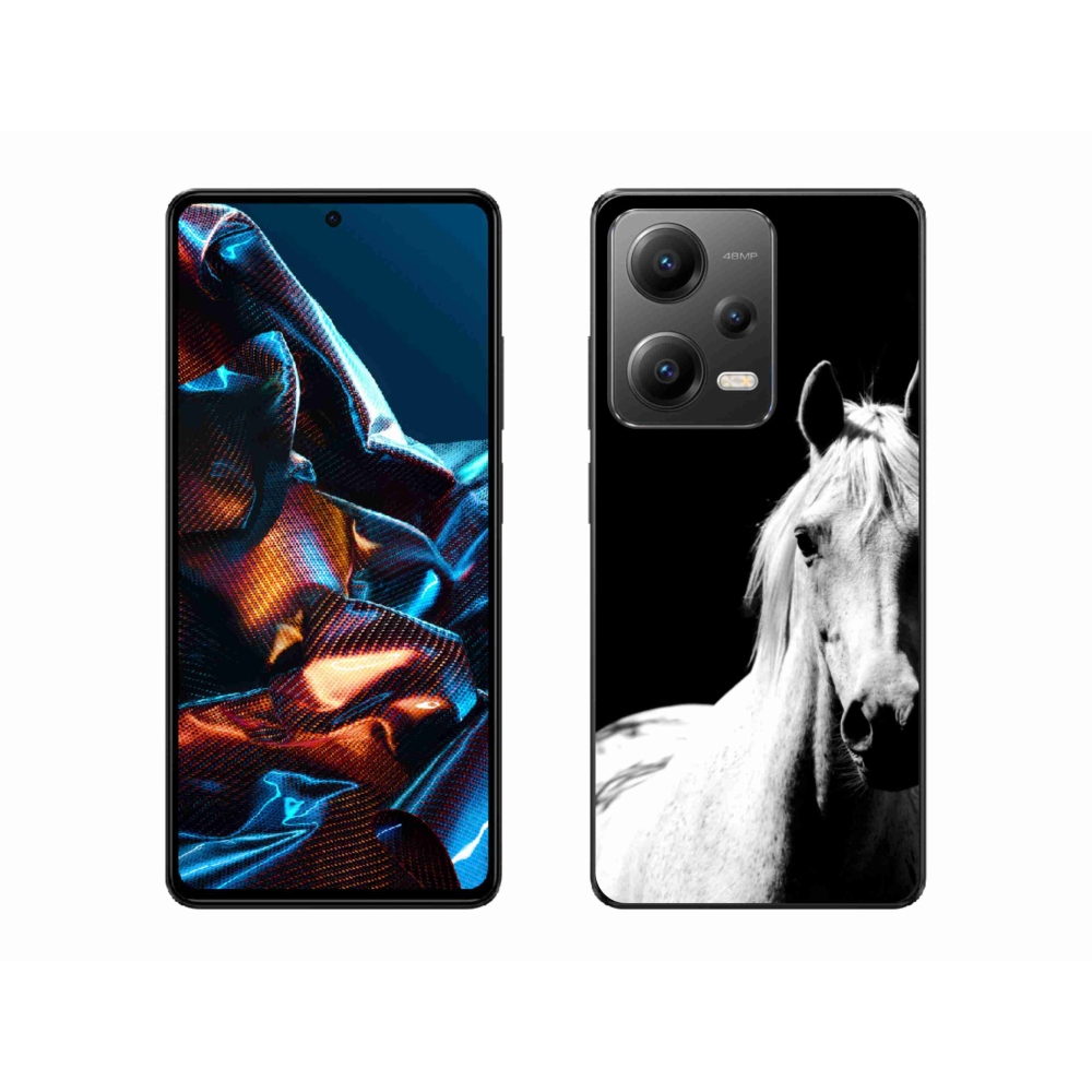 Gélový kryt mmCase na Xiaomi Redmi Note 12 Pro 5G - biely kôň 5