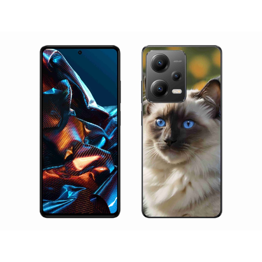 Gélový kryt mmCase na Xiaomi Redmi Note 12 Pro 5G - biely ragdoll