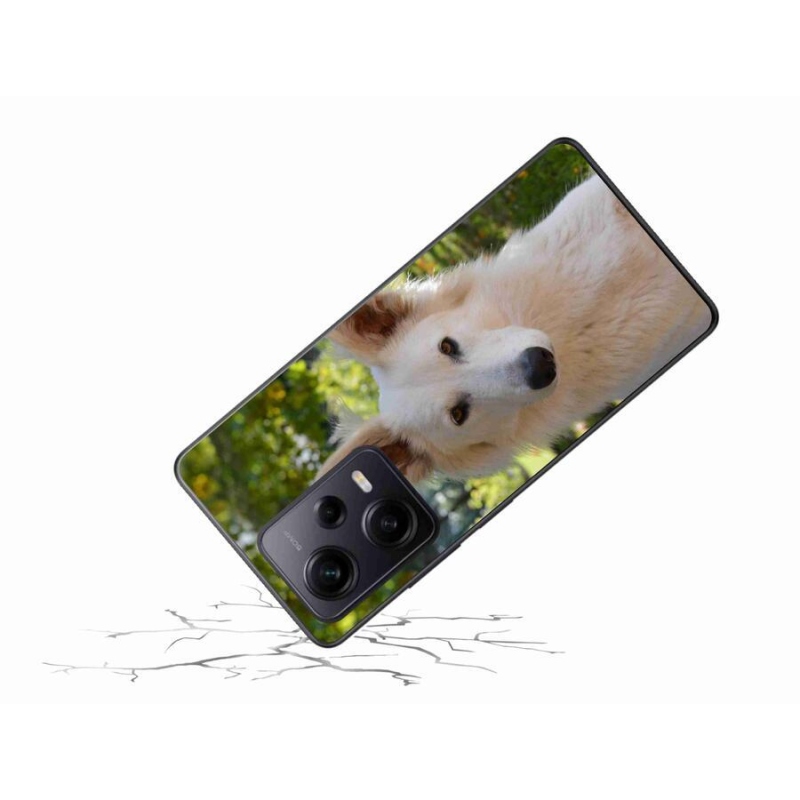Gélový kryt mmCase na Xiaomi Redmi Note 12 Pro+ 5G - biely švajčiarsky ovčiak 1