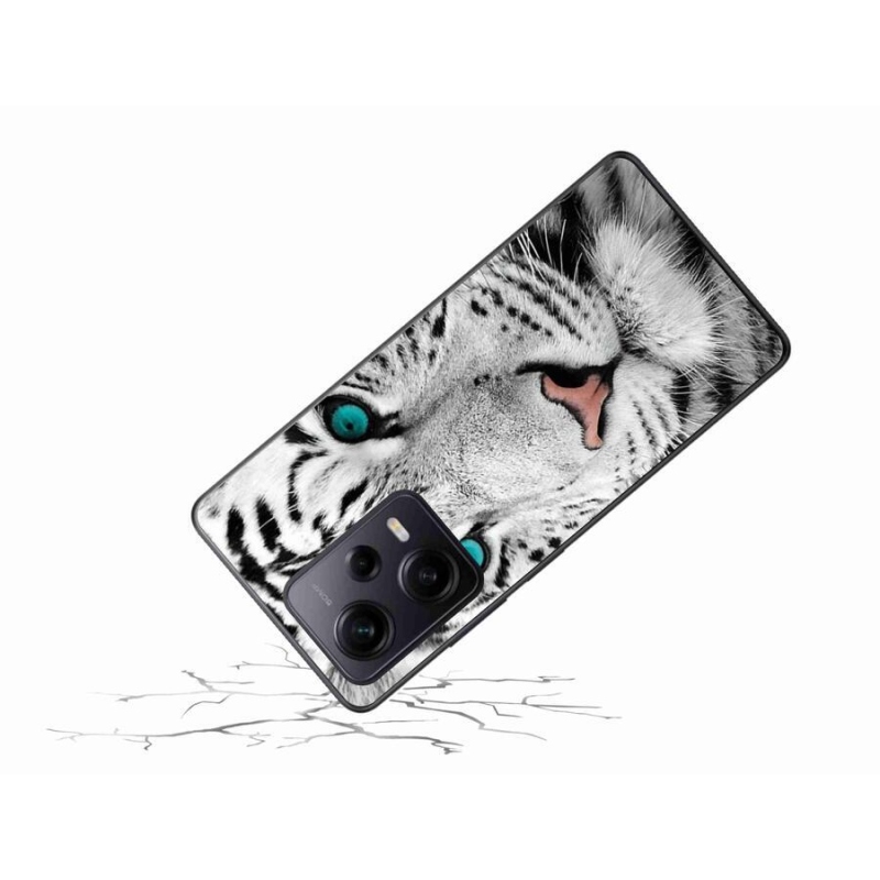 Gélový kryt mmCase na Xiaomi Redmi Note 12 Pro+ 5G - biely tiger