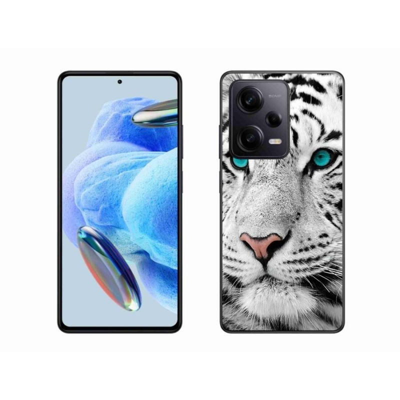 Gélový kryt mmCase na Xiaomi Redmi Note 12 Pro+ 5G - biely tiger