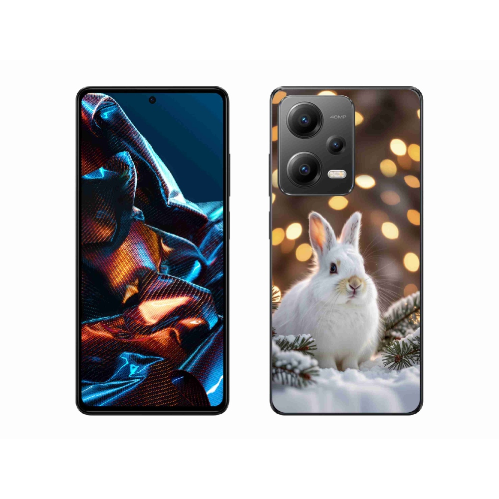 Gélový kryt mmCase na Xiaomi Redmi Note 12 Pro 5G - biely zajac