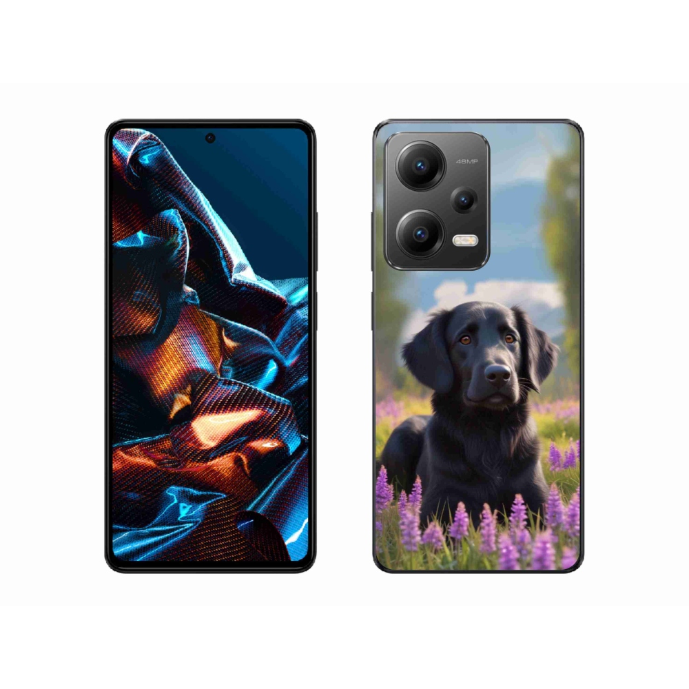 Gélový kryt mmCase na Xiaomi Redmi Note 12 Pro 5G - elegantný čierny retriever