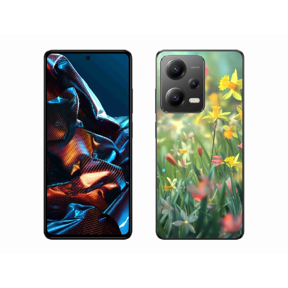 Gélový kryt mmCase na Xiaomi Redmi Note 12 Pre 5G - jarné kvety