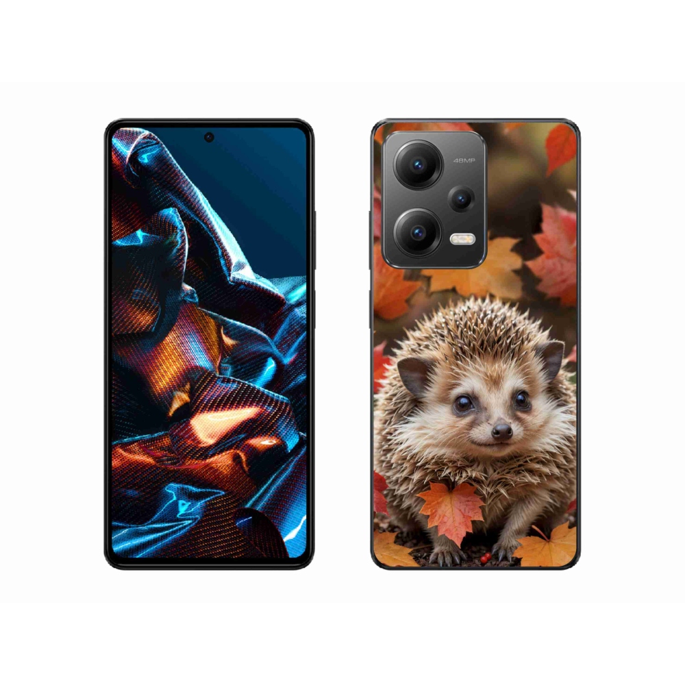 Gélový kryt mmCase na Xiaomi Redmi Note 12 Pre 5G - ježko v lístia