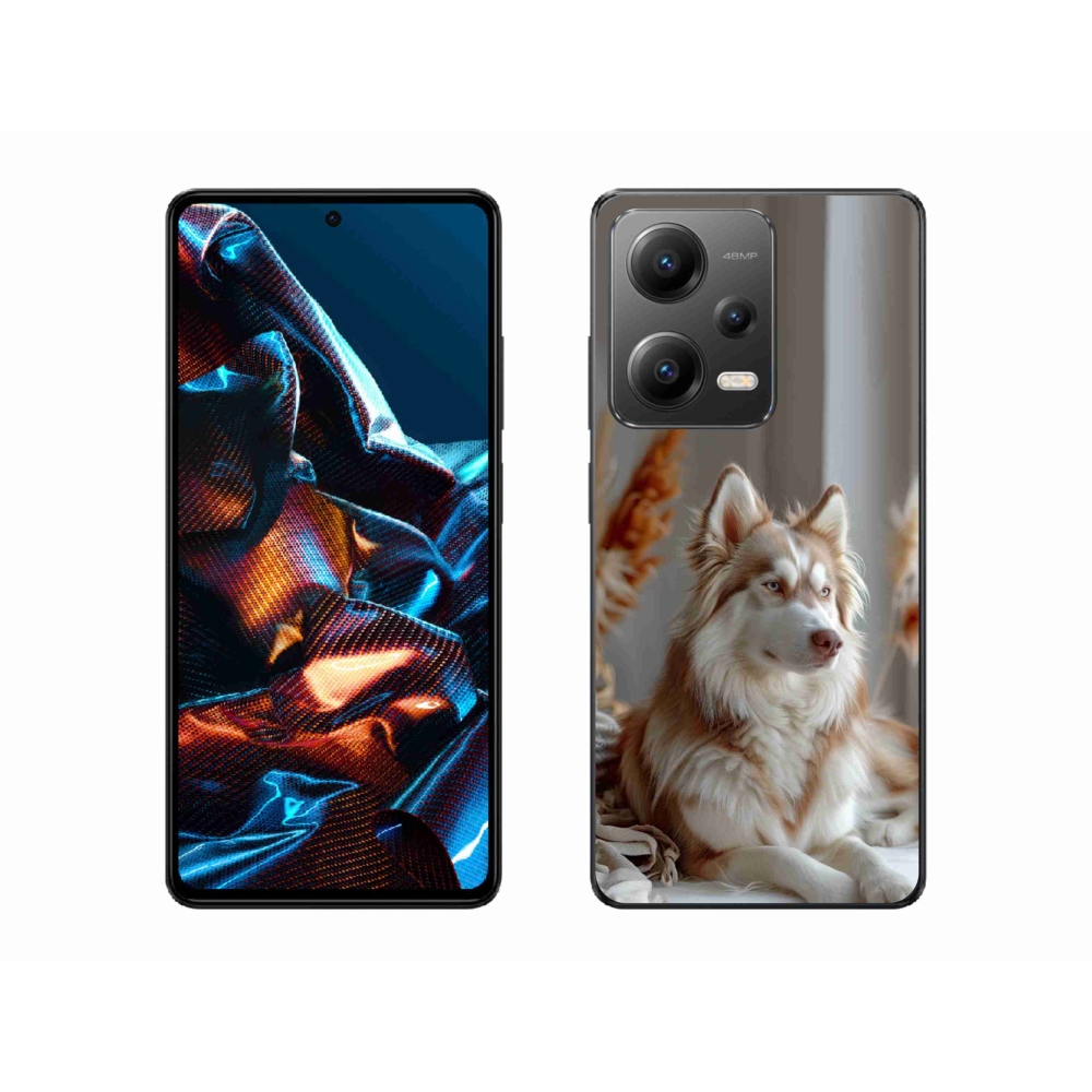 Gélový kryt mmCase na Xiaomi Redmi Note 12 Pro 5G - pokojný sibírsky husky