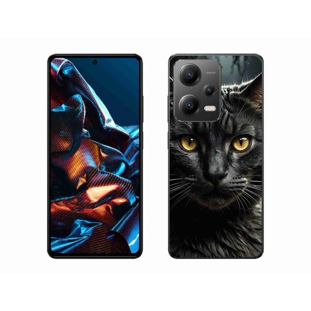 Gélový kryt mmCase na Xiaomi Redmi Note 12 Pro 5G - mačacie pohľad 3