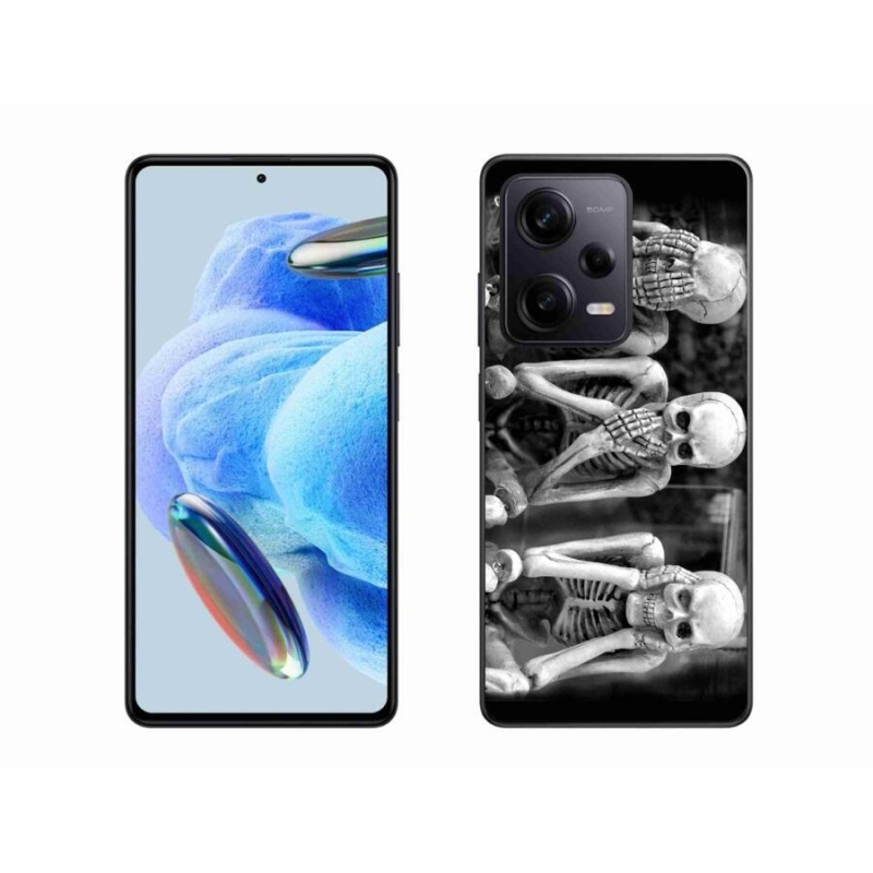 Gélový kryt mmCase na Xiaomi Redmi Note 12 Pro+ 5G - kostlivci