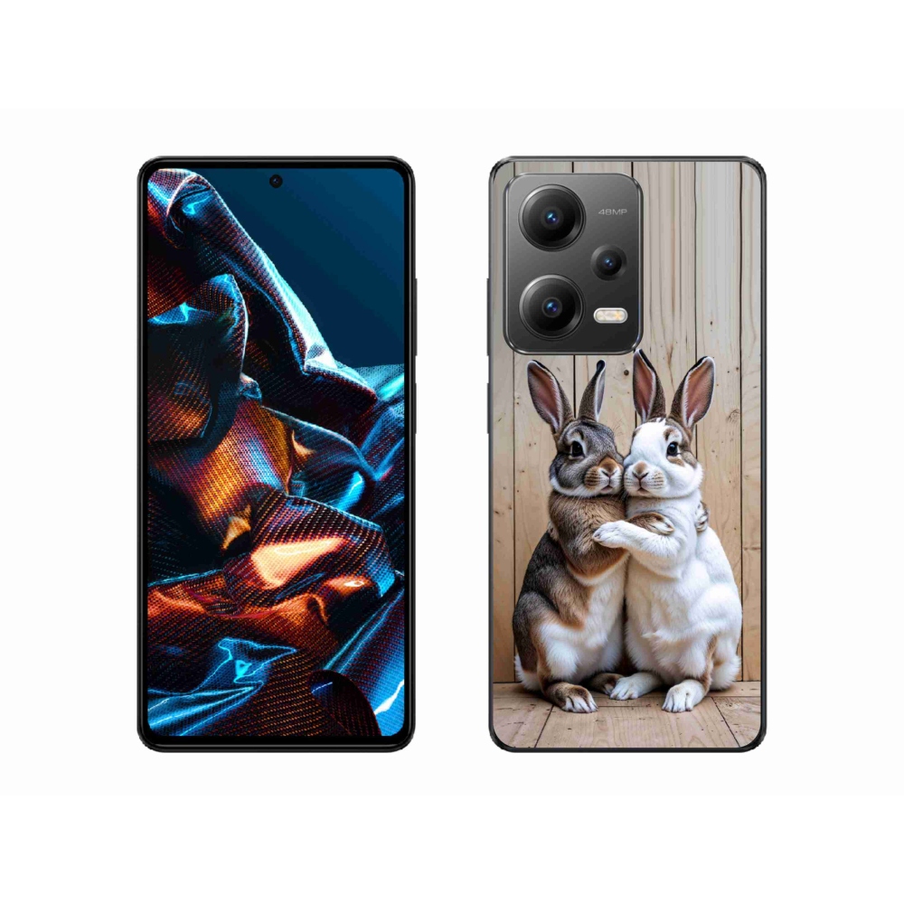 Gélový kryt mmCase na Xiaomi Redmi Note 12 Pro 5G - králičie pár