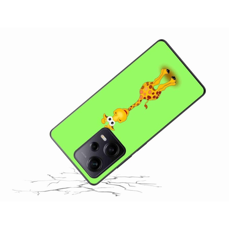 Gélový kryt mmCase na Xiaomi Redmi Note 12 Pro+ 5G - kreslená žirafa