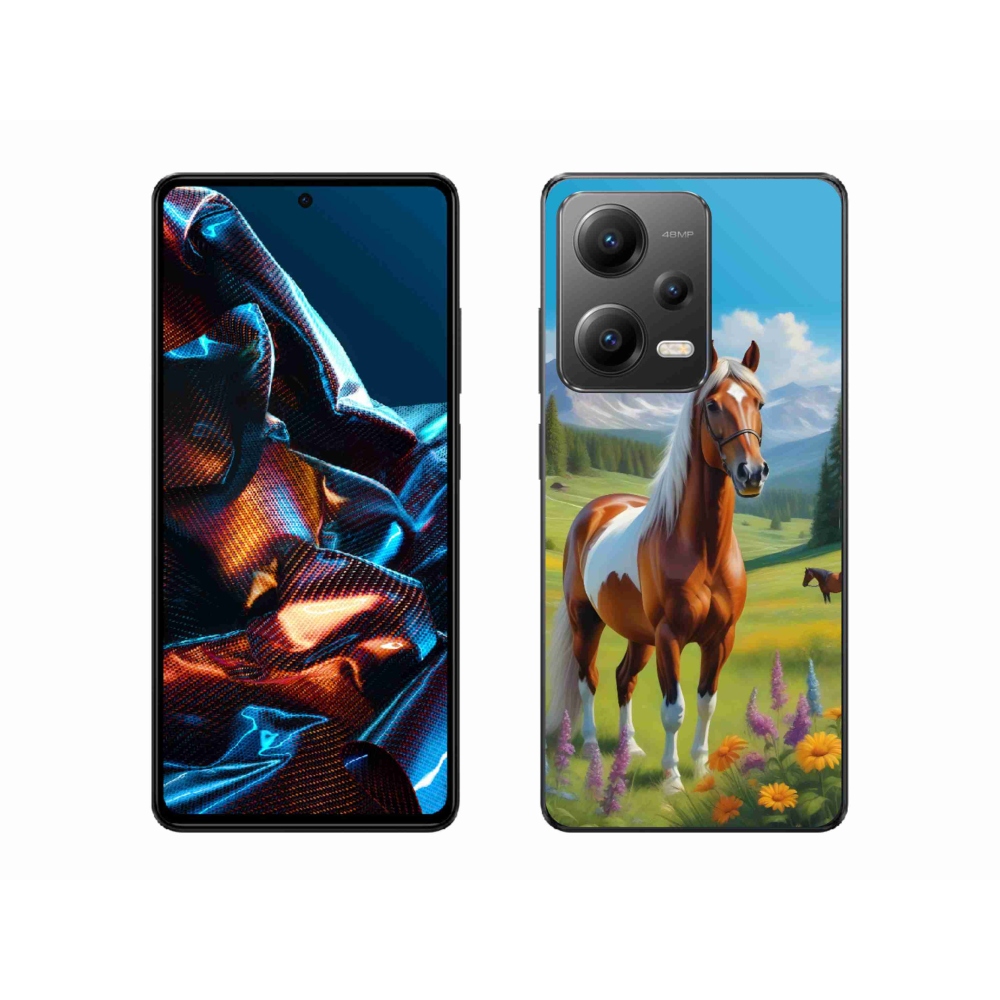 Gélový kryt mmCase na Xiaomi Redmi Note 12 Pre 5G - kôň na lúke