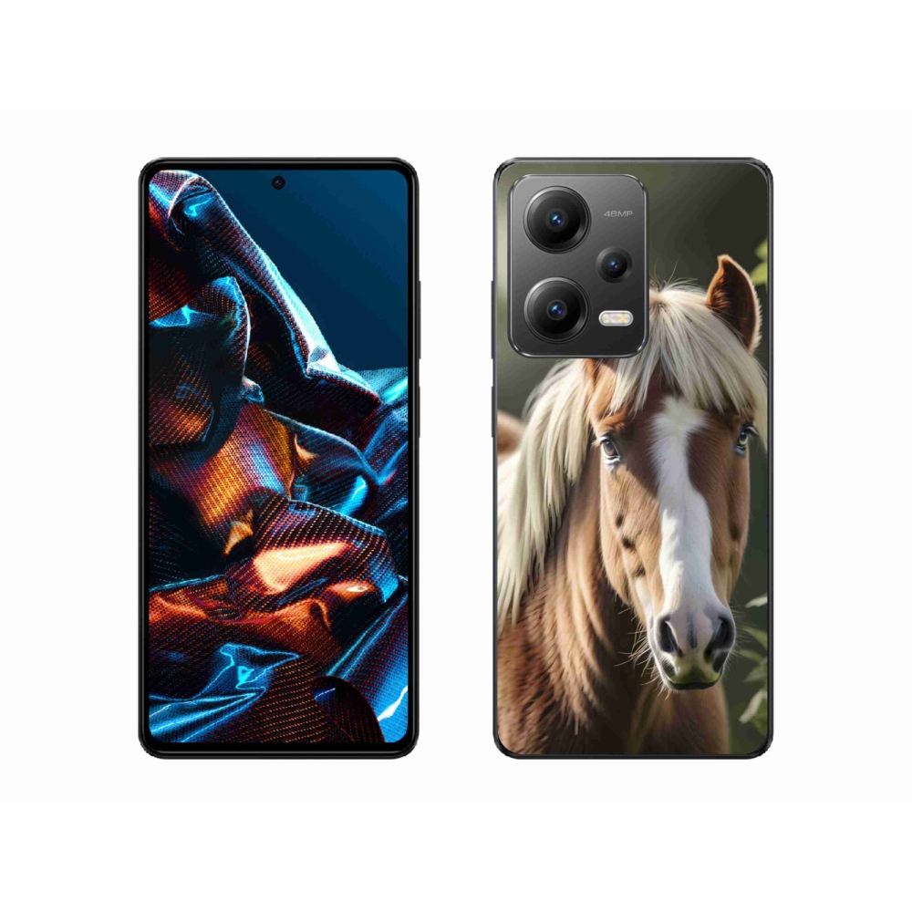 Gélový kryt mmCase na Xiaomi Redmi Note 12 Pre 5G - kôň so svetlou hrivou