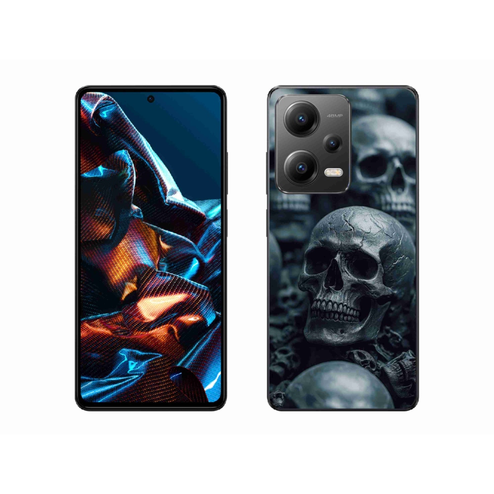 Gélový kryt mmCase na Xiaomi Redmi Note 12 Pro 5G - lebka 2