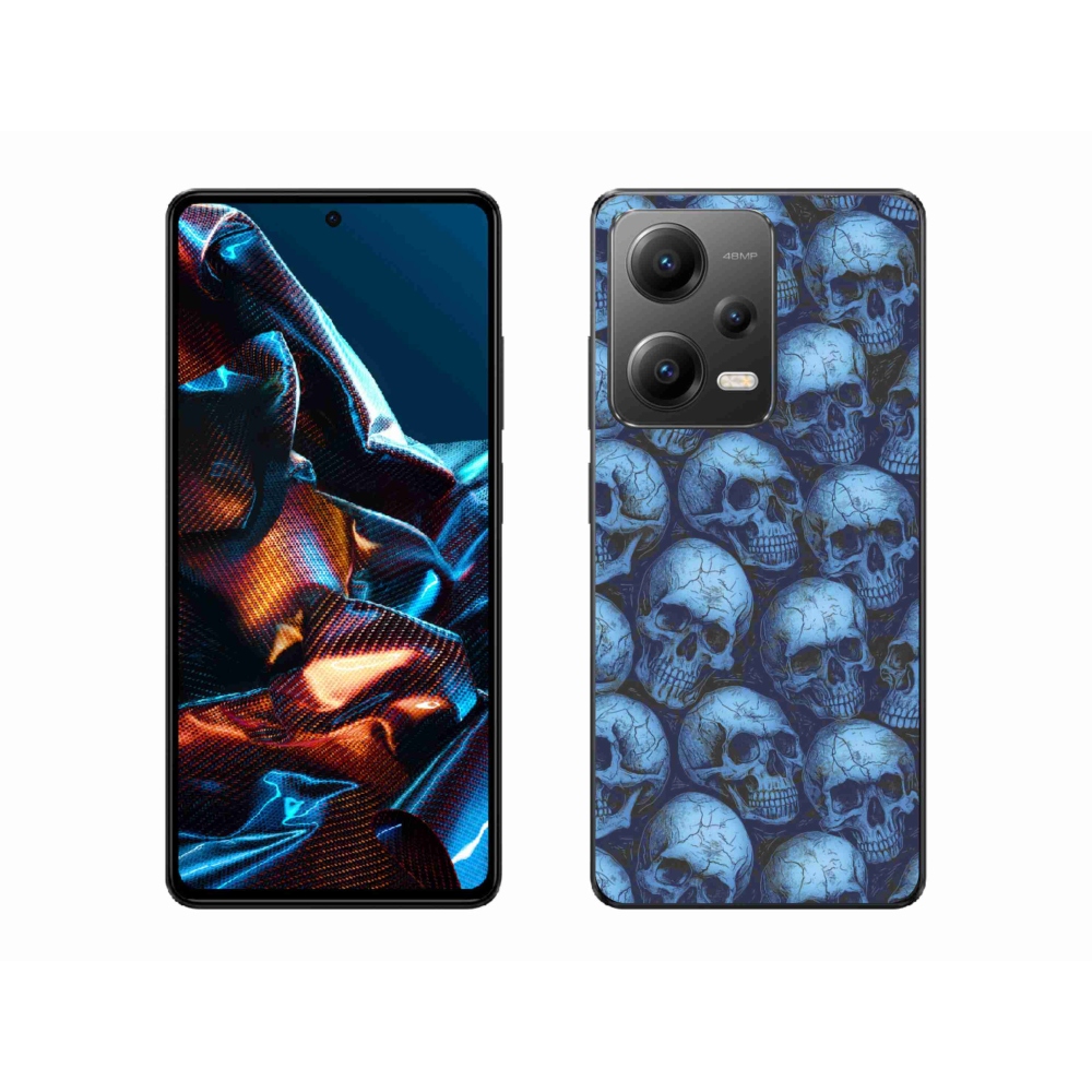 Gélový kryt mmCase na Xiaomi Redmi Note 12 Pre 5G - lebky