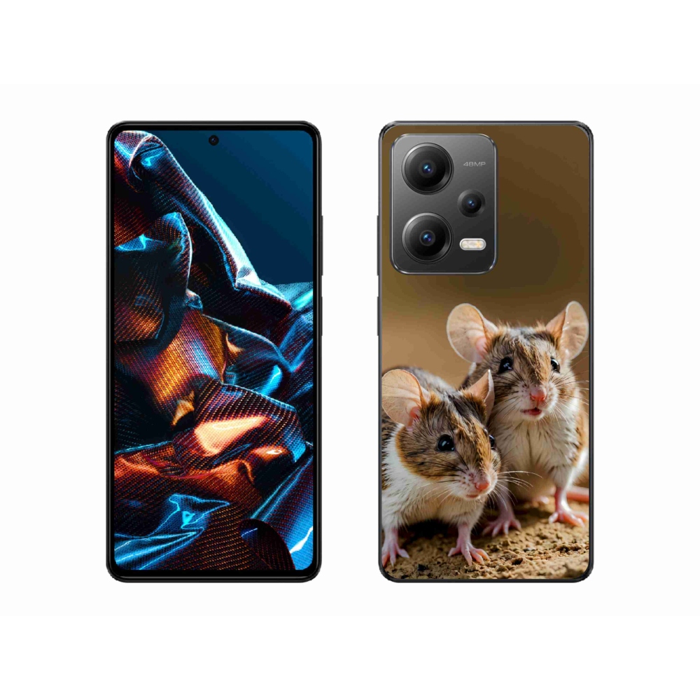Gélový kryt mmCase na Xiaomi Redmi Note 12 Pro 5G - myší duo