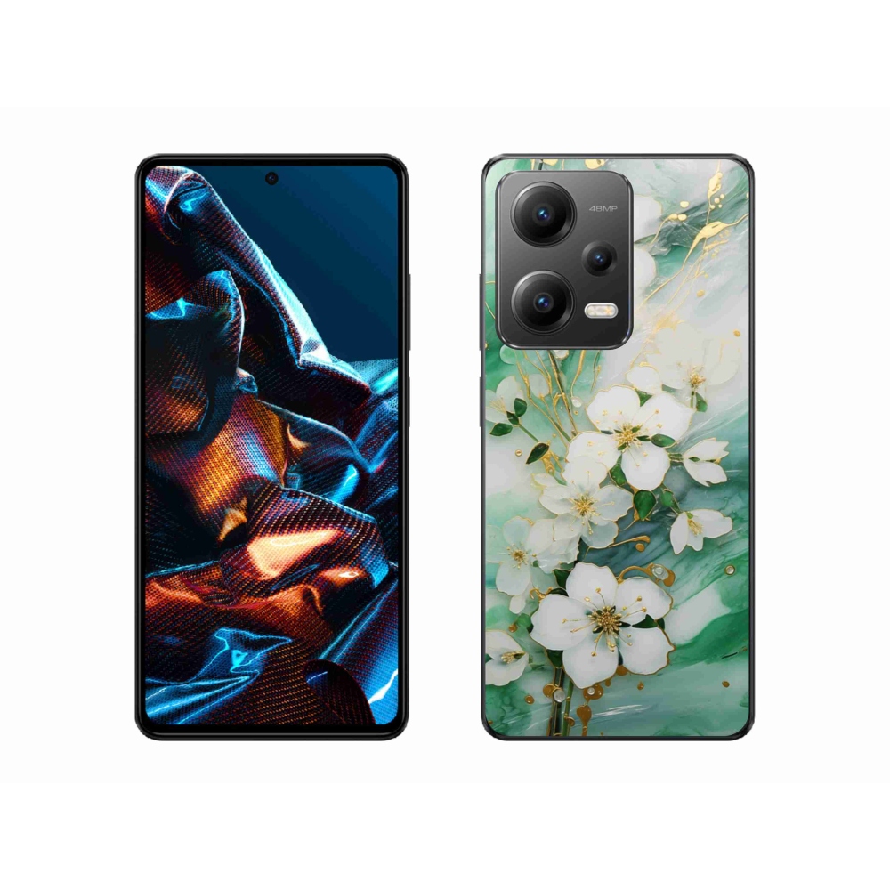 Gélový kryt mmCase na Xiaomi Redmi Note 12 Pre 5G - nežné kvety