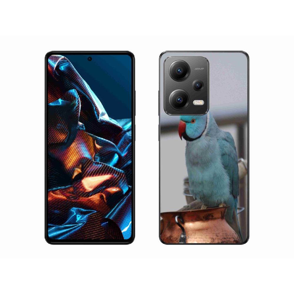 Gélový kryt mmCase na Xiaomi Redmi Note 12 Pre 5G - papagáj alexander modrý
