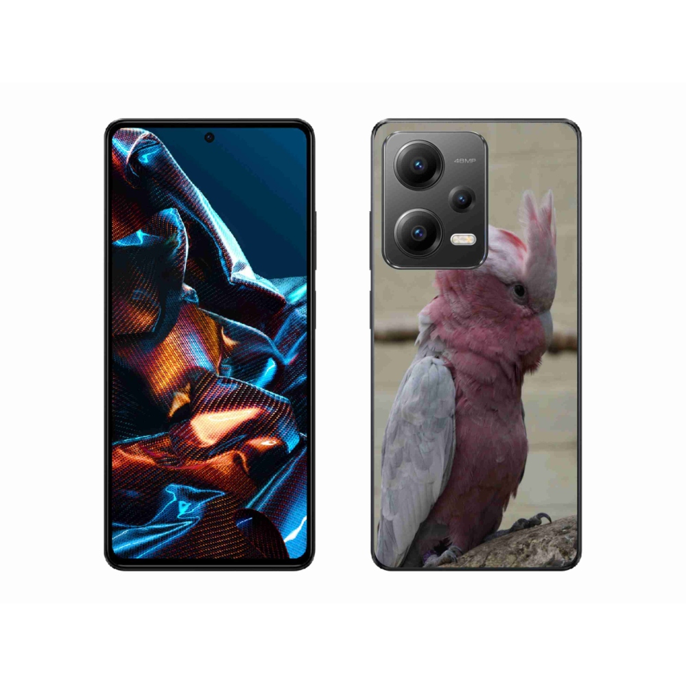 Gélový kryt mmCase na Xiaomi Redmi Note 12 Pre 5G - papagáj kakadu ružový