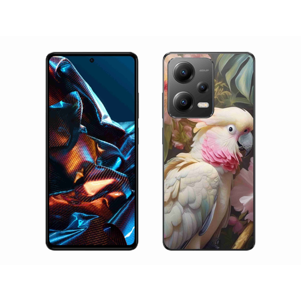 Gélový kryt mmCase na Xiaomi Redmi Note 12 Pre 5G - papagáj kakadu ružový 2