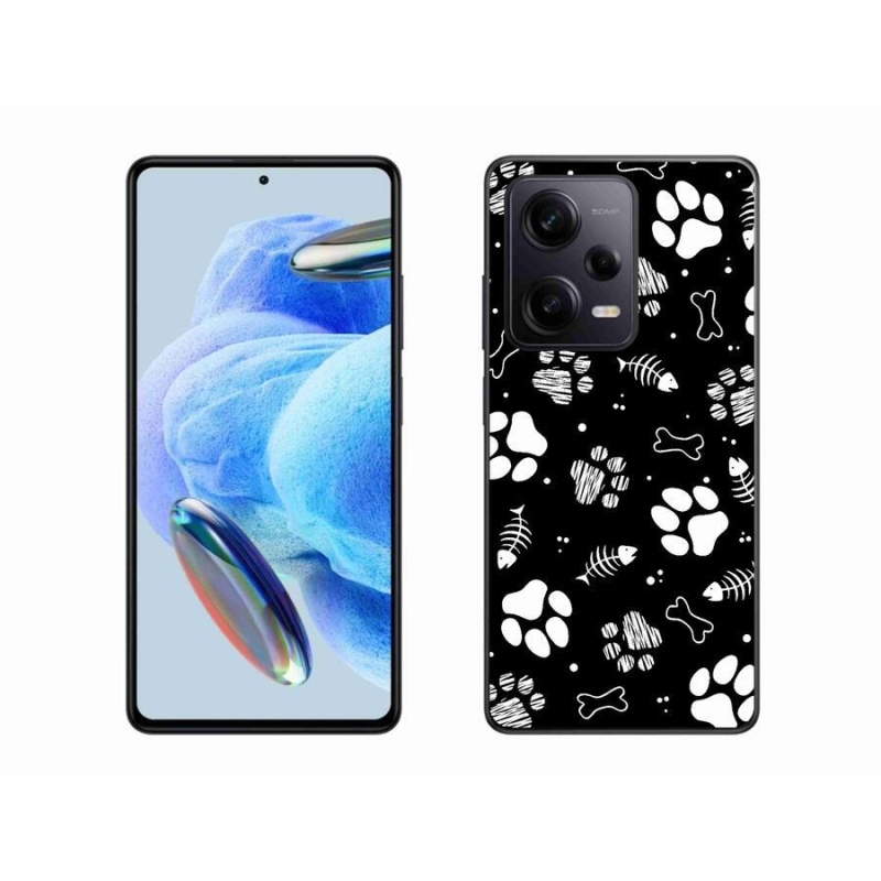 Gélový kryt mmCase na Xiaomi Redmi Note 12 Pro+ 5G - psie labky