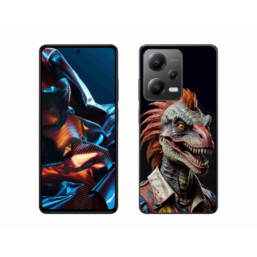 Gélový kryt mmCase na Xiaomi Redmi Note 12 Pro 5G - punk dinosaurus