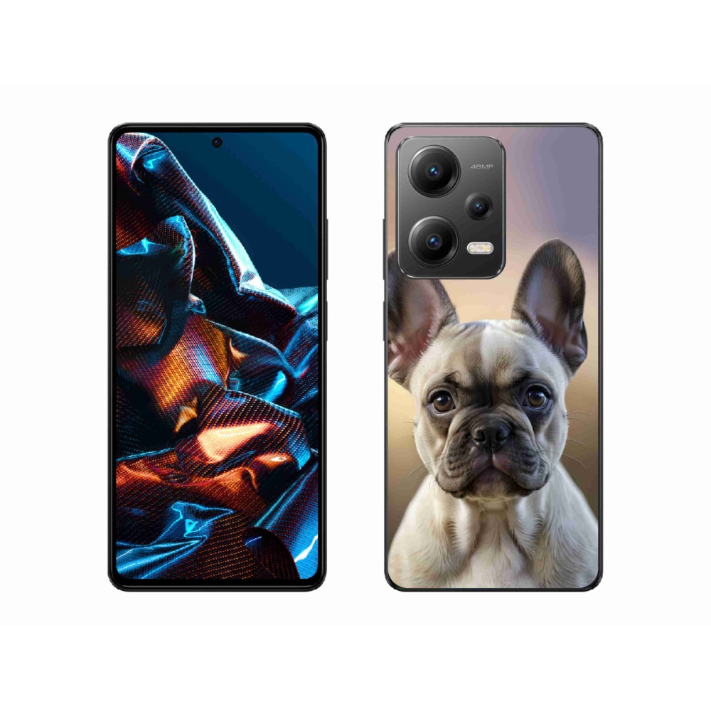 Gélový kryt mmCase na Xiaomi Redmi Note 12 Pro 5G - roztomilý francúzsky buldoček