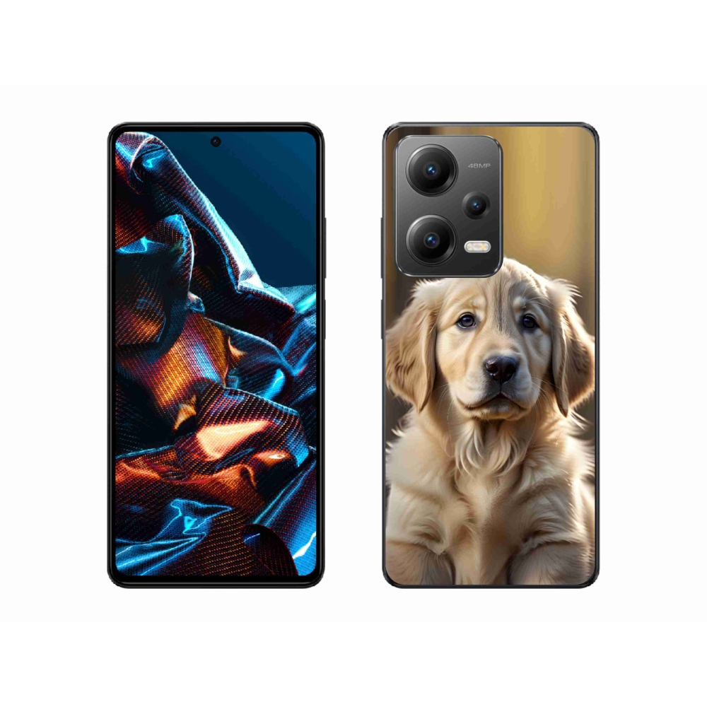 Gélový kryt mmCase na Xiaomi Redmi Note 12 Pro 5G - roztomilý zlatý retriever