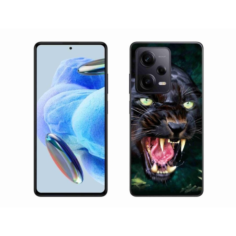 Gélový kryt mmCase na Xiaomi Redmi Note 12 Pro+ 5G - rozzúrený čierny panter