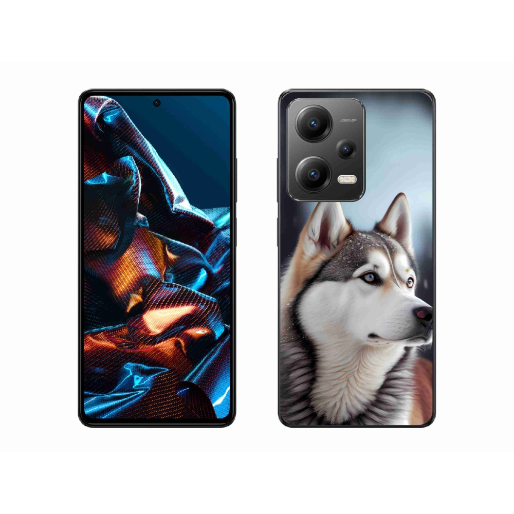 Gélový kryt mmCase na Xiaomi Redmi Note 12 Pro 5G - sibírsky husky