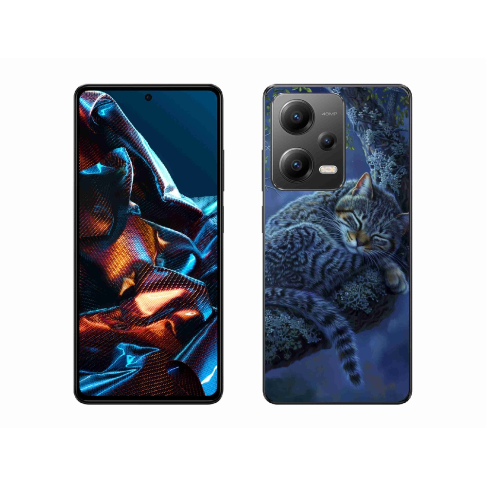 Gélový kryt mmCase na Xiaomi Redmi Note 12 Pro 5G - spiaca mačka