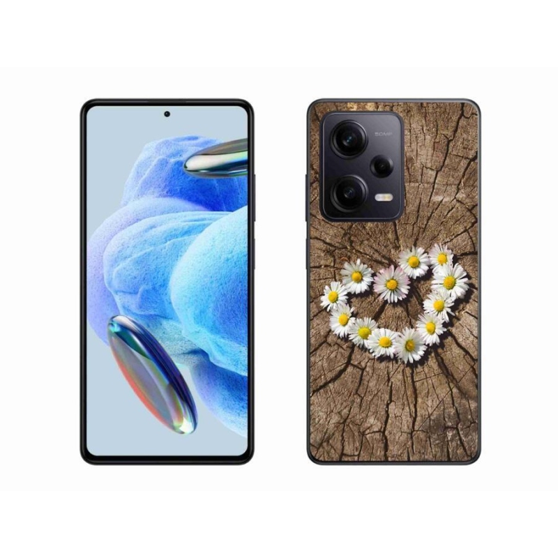 Gélový kryt mmCase na Xiaomi Redmi Note 12 Pro+ 5G - srdce z margaréty