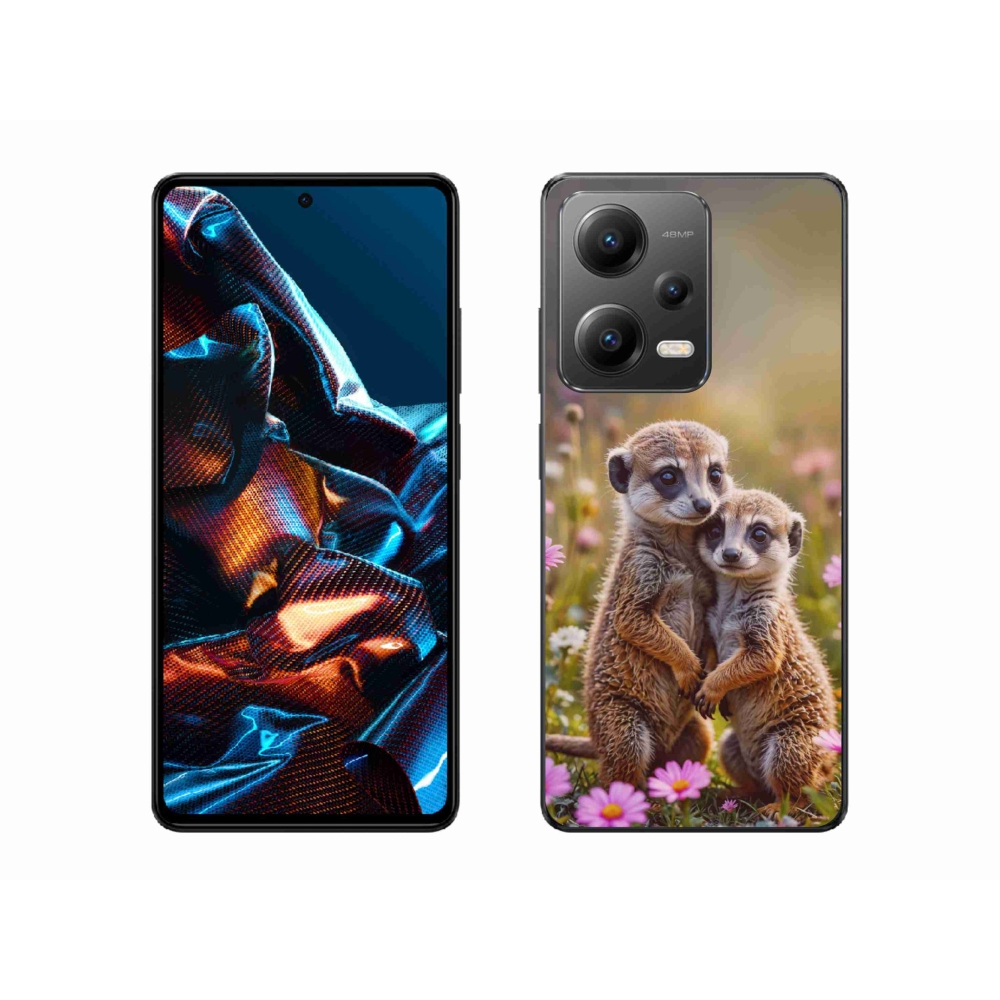 Gélový kryt mmCase na Xiaomi Redmi Note 12 Pre 5G - surikatí duo