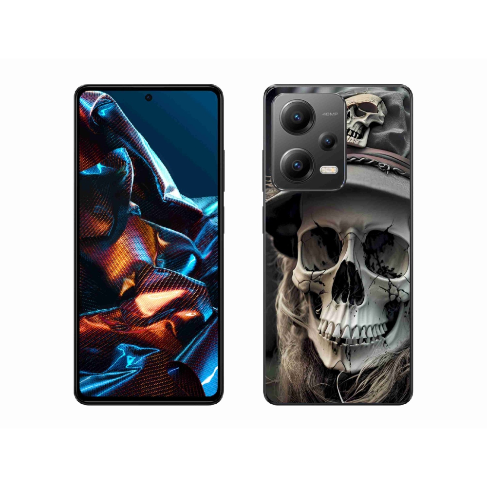 Gélový kryt mmCase na Xiaomi Redmi Note 12 Pro 5G - temná lebka