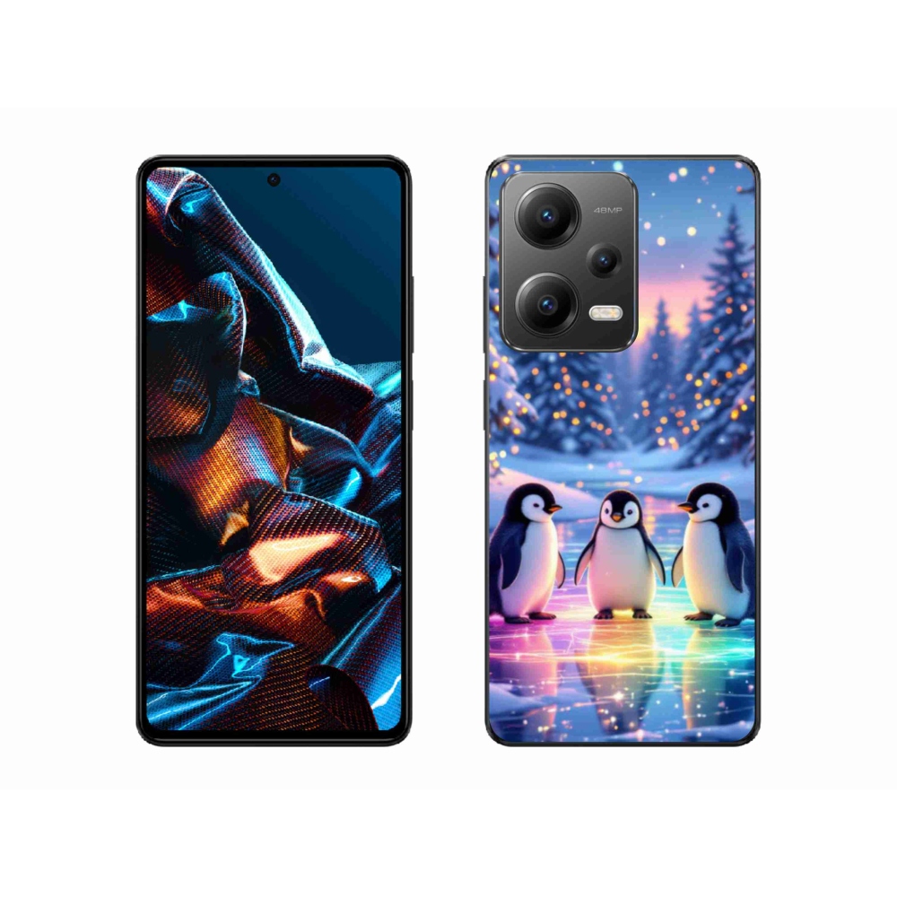 Gélový kryt mmCase na Xiaomi Redmi Note 12 Pre 5G - tučniaky