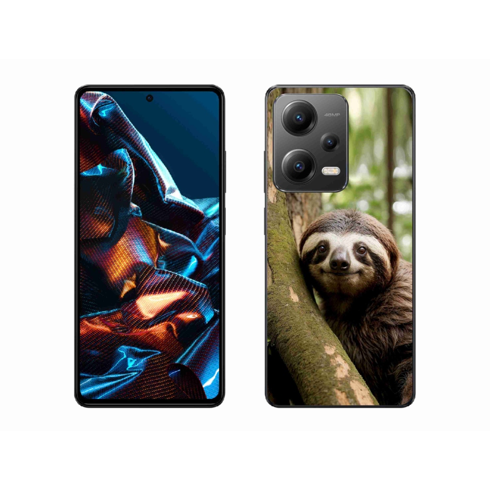Gélový kryt mmCase na Xiaomi Redmi Note 12 Pro 5G - usmievavý leňochod