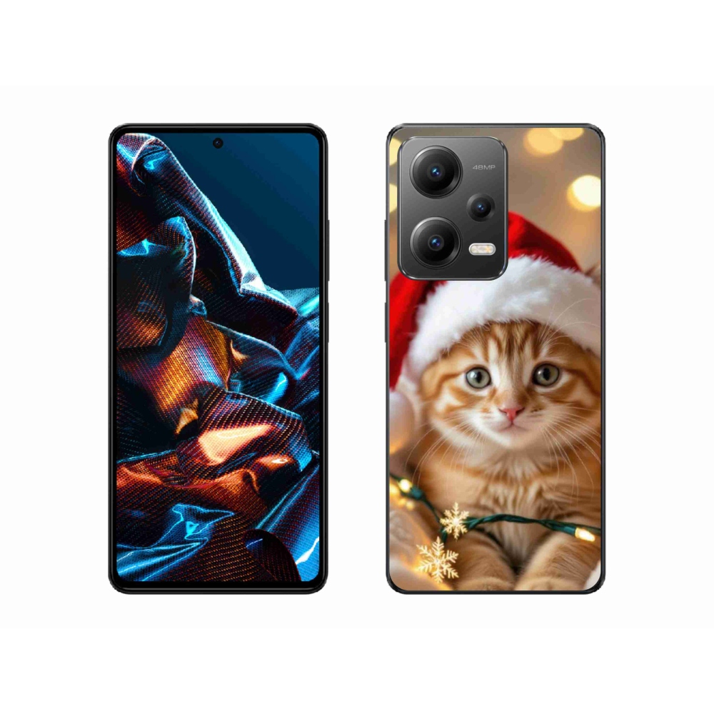 Gélový kryt mmCase na Xiaomi Redmi Note 12 Pre 5G - vianočné mačiatko