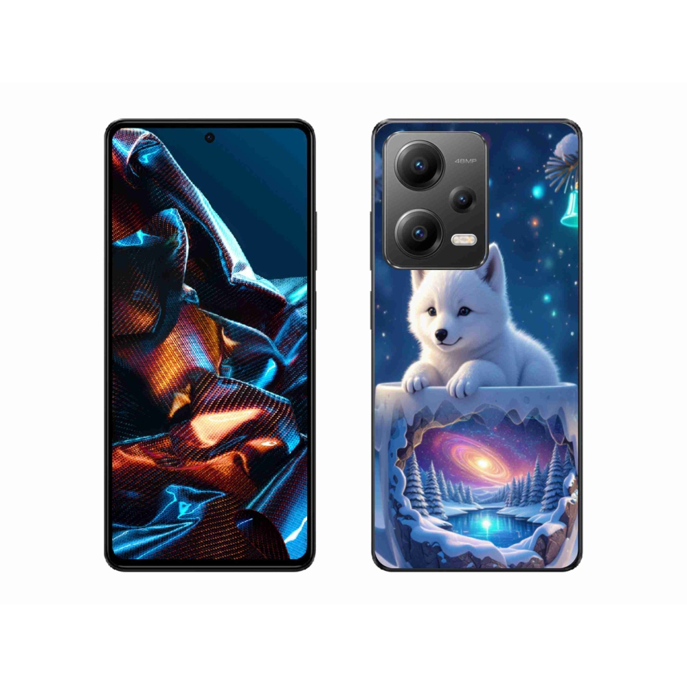 Gélový kryt mmCase na Xiaomi Redmi Note 12 Pre 5G - vianočné šteňa