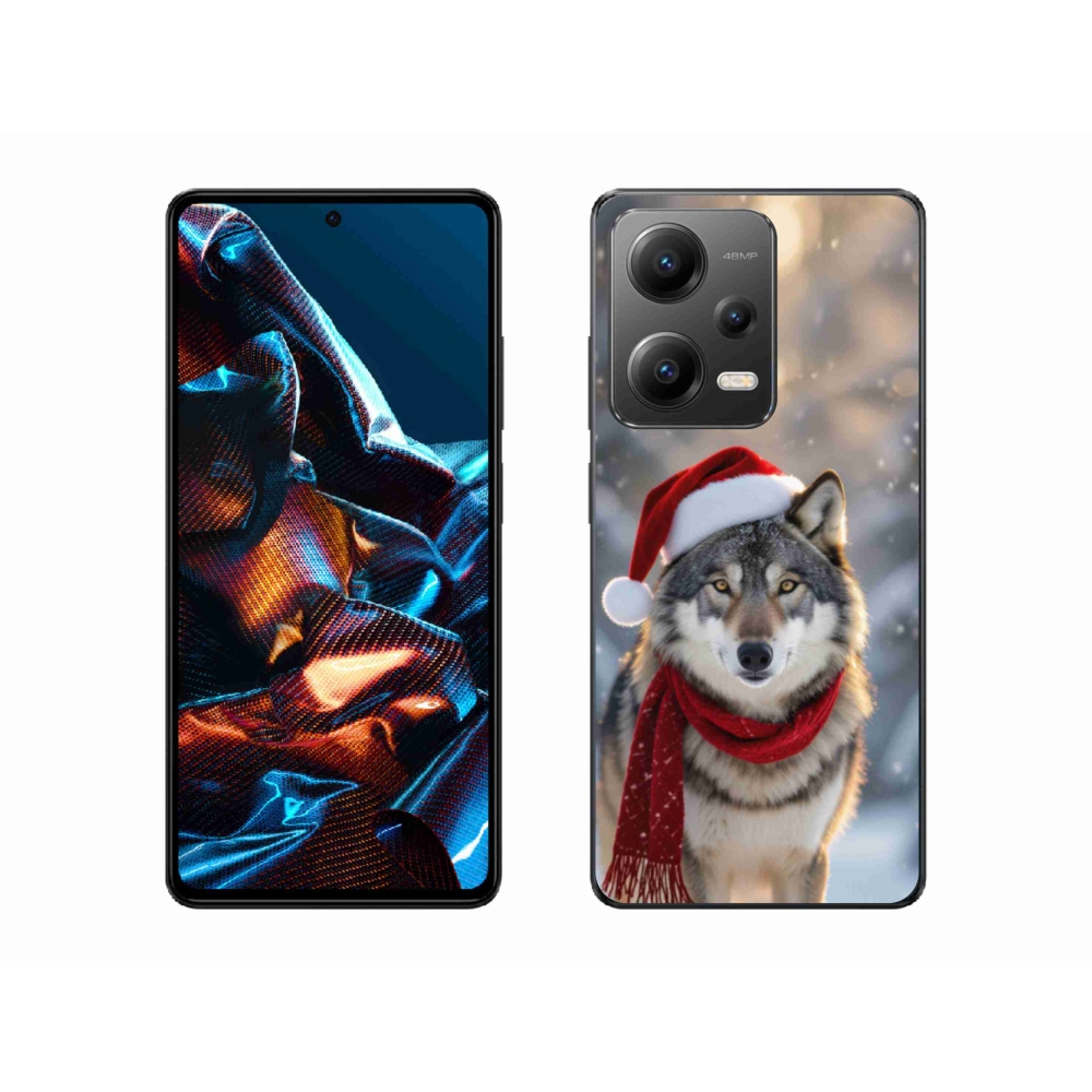Gélový kryt mmCase na Xiaomi Redmi Note 12 Pre 5G - vianočný vlk