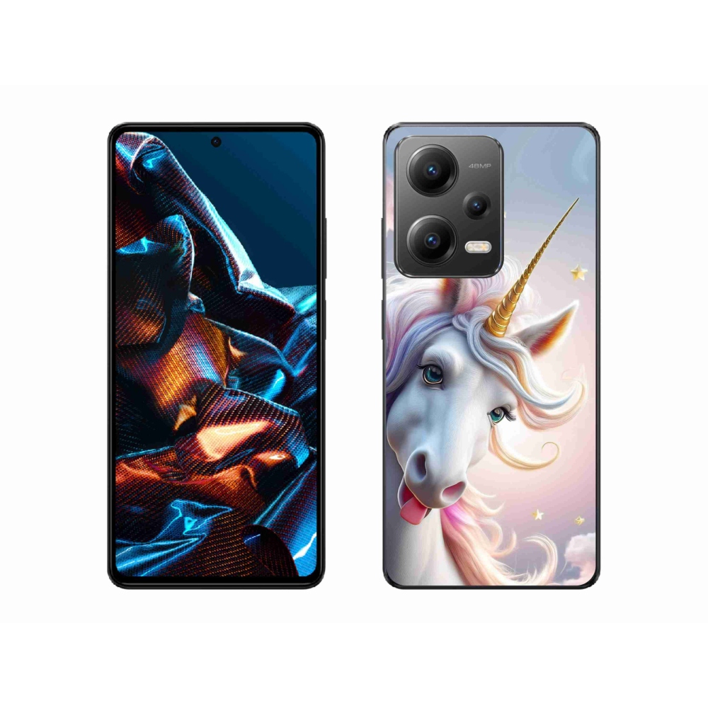 Gélový kryt mmCase na Xiaomi Redmi Note 12 Pro 5G - veselý jednorožec