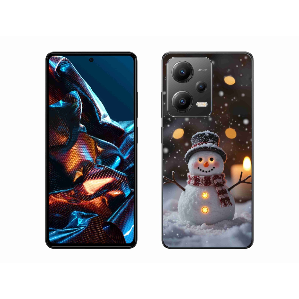 Gélový kryt mmCase na Xiaomi Redmi Note 12 Pro 5G - veselý snehuliak