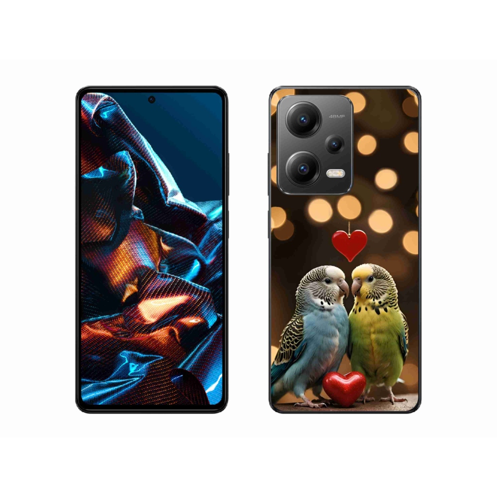 Gélový kryt mmCase na Xiaomi Redmi Note 12 Pre 5G - zamilovaní papagáje