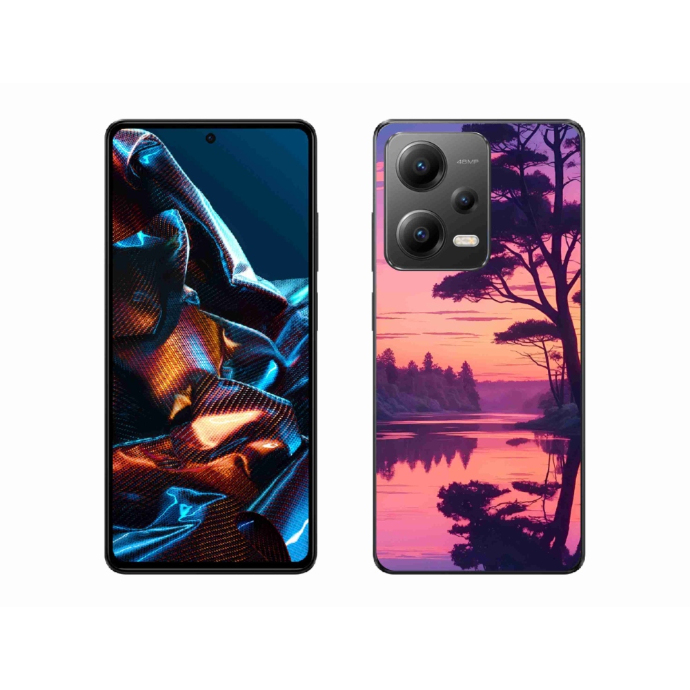 Gélový kryt mmCase na Xiaomi Redmi Note 12 Pre 5G - západ slnka nad jazerom