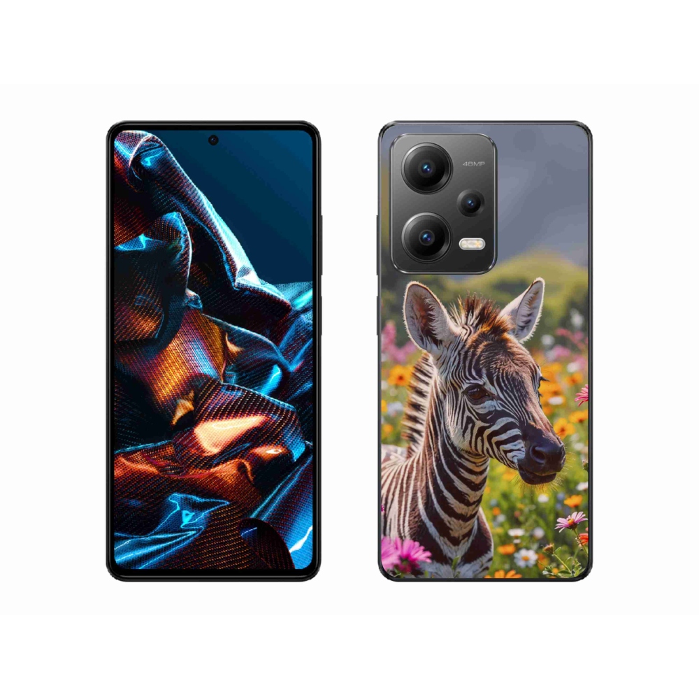 Gélový kryt mmCase na Xiaomi Redmi Note 12 Pro 5G - zebra na lúke