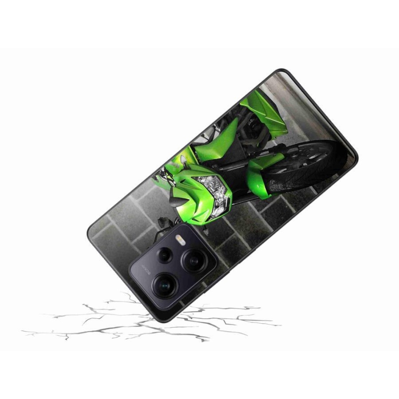 Gélový kryt mmCase na Xiaomi Redmi Note 12 Pro+ 5G - zelená motorka