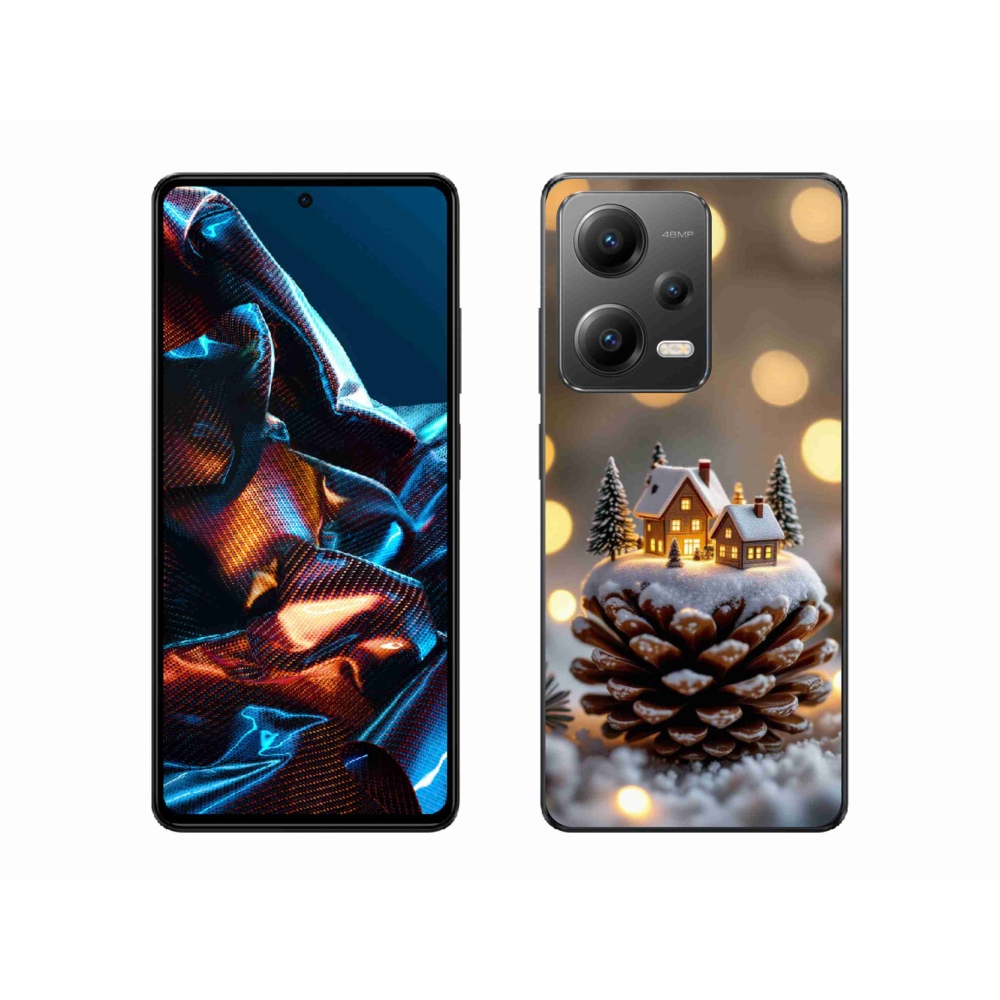 Gélový kryt mmCase na Xiaomi Redmi Note 12 Pre 5G - zimná dedinka