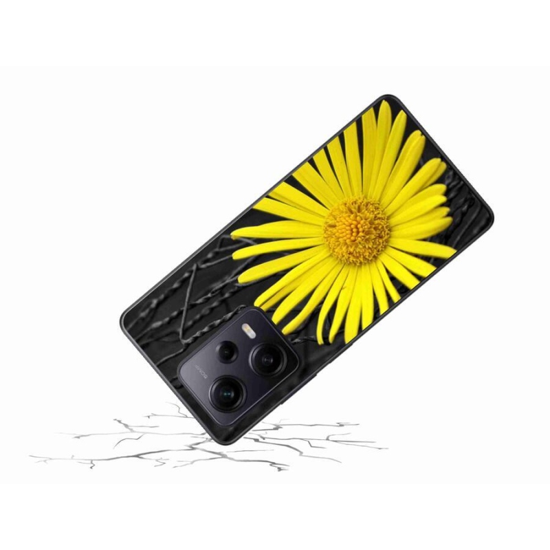 Gélový kryt mmCase na Xiaomi Redmi Note 12 Pro+ 5G - žltý kvet