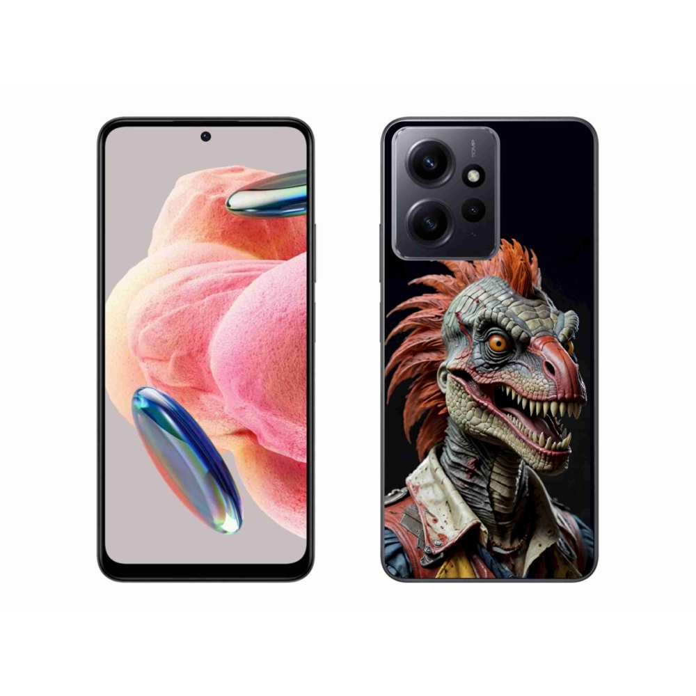 Gélový kryt mmCase na Xiaomi Redmi Note 12 - punk dinosaurus