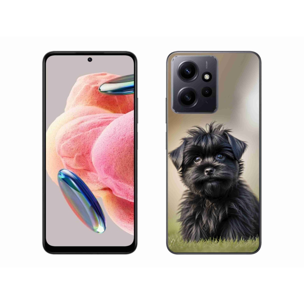 Gélový kryt mmCase na Xiaomi Redmi Note 12 - roztomilý čierny psík