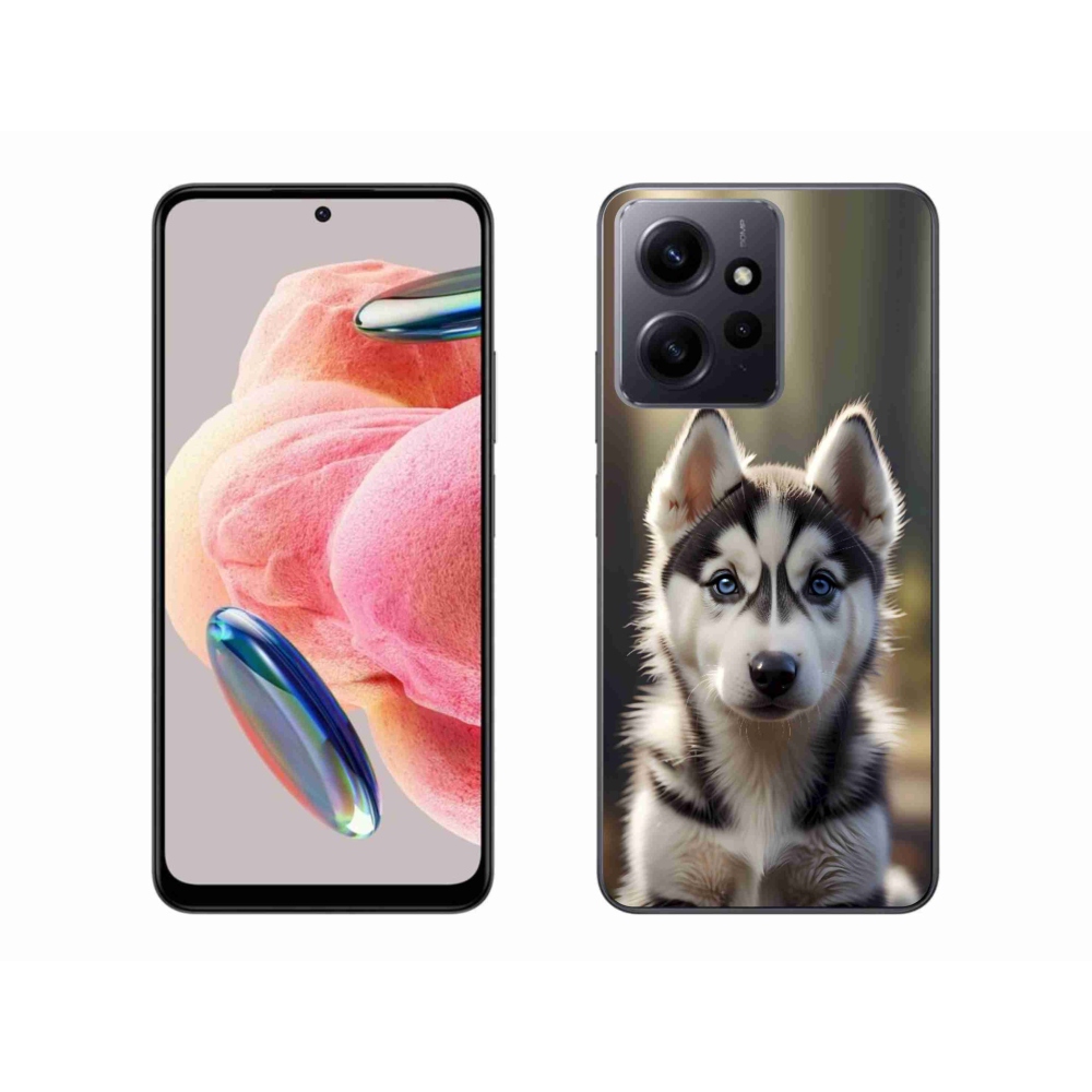 Gélový kryt mmCase na Xiaomi Redmi Note 12 - roztomilý sibírsky husky